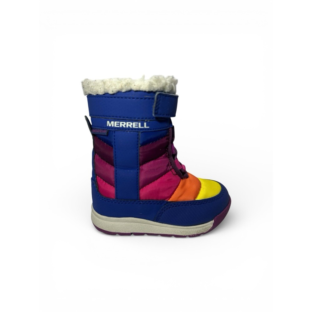 Merrell Girls Rainbow Alpine Puffer Waterproof Boot Infant Toddler Size 5M - Picture 4 of 12